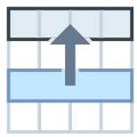 Move Selection To Top Row icon