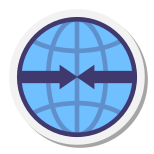 회의 화살표 글로브 icon