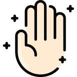 Ganze Hand icon