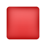 Rotes Quadrat-Emoji icon