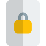 File unlocking with padlock isolated on white background icon