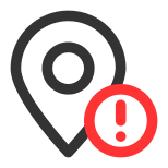 Map Marker Warning icon