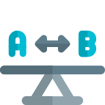 Mass distributed equally on A to B lever section icon