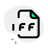 Audio Interchange File Format IFF is a file format designed to store audio data icon