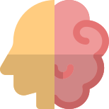 Human brain new ideas concept of new start up icon