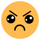 unhappy icon