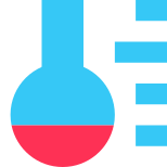 Thermometer unten icon