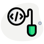 Input device connected to control programming language icon