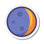 Luna creciente icon