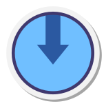 Acceso redondeado hacia abajo icon