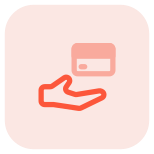 Digital payment method at restaurant expenses layout icon