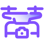 Drone con fotocamera icon