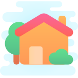 Maison avec jardin icon