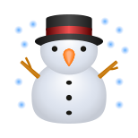 emoji de boneco de neve icon