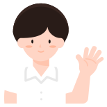 student-boy-school-hello-hand-gesture-greeting icon