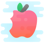 Pomme croquée icon