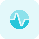 Variable transverse wave graph performance analysis curve icon