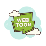 ウェブ漫画のロゴ icon