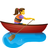 女性の手漕ぎボート icon