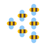 enjambre de abejas icon