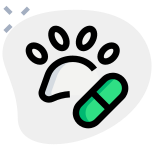 Medicine requirement for a wild animal disease icon