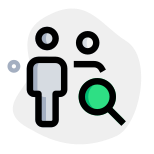 Search a particular user from the family group magnifying glass icon