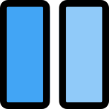 Large vertical grids box frame columns layout icon