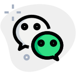 WeChat a Chinese multi-purpose messaging, social media and mobile payment app icon