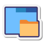 Open Folder in New Tab icon
