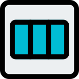 Battery charging cell status notification on keyboard icon