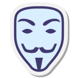 Máscara dos Anonymous icon