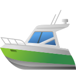 bateau à moteur icon