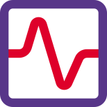 Transverse wave graph uncertainty performance statistics report icon