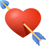 emoji de coração com flecha icon