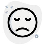 Sad cute baby facial expression with tear drop icon
