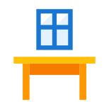 窓の下の机 icon