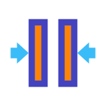 Fusionner verticalement icon