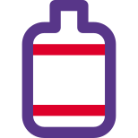 Decorative bottle for the thanksgiving festive season icon