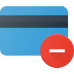 Delete Bank Card icon