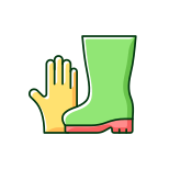 Gardening Gloves And Boots icon