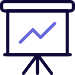 Line graph inconsistence presentation board layout specimen icon