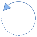 Поверните против часовой стрелки icon