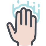 Four fingers icon