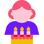 Birthday Girl With Cake icon