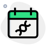 Schedule DNA processing on a specific date marked on a calendar icon