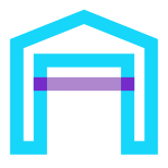 Garage ouvert icon