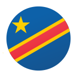 Demokratische-Republik-Kongo-Flaggenkreis icon