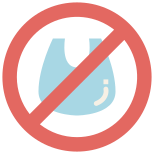No Plastic Bags icon