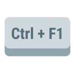 Ctrl 加 F1 键 icon