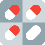 Prescription drug for multiple days of a week icon